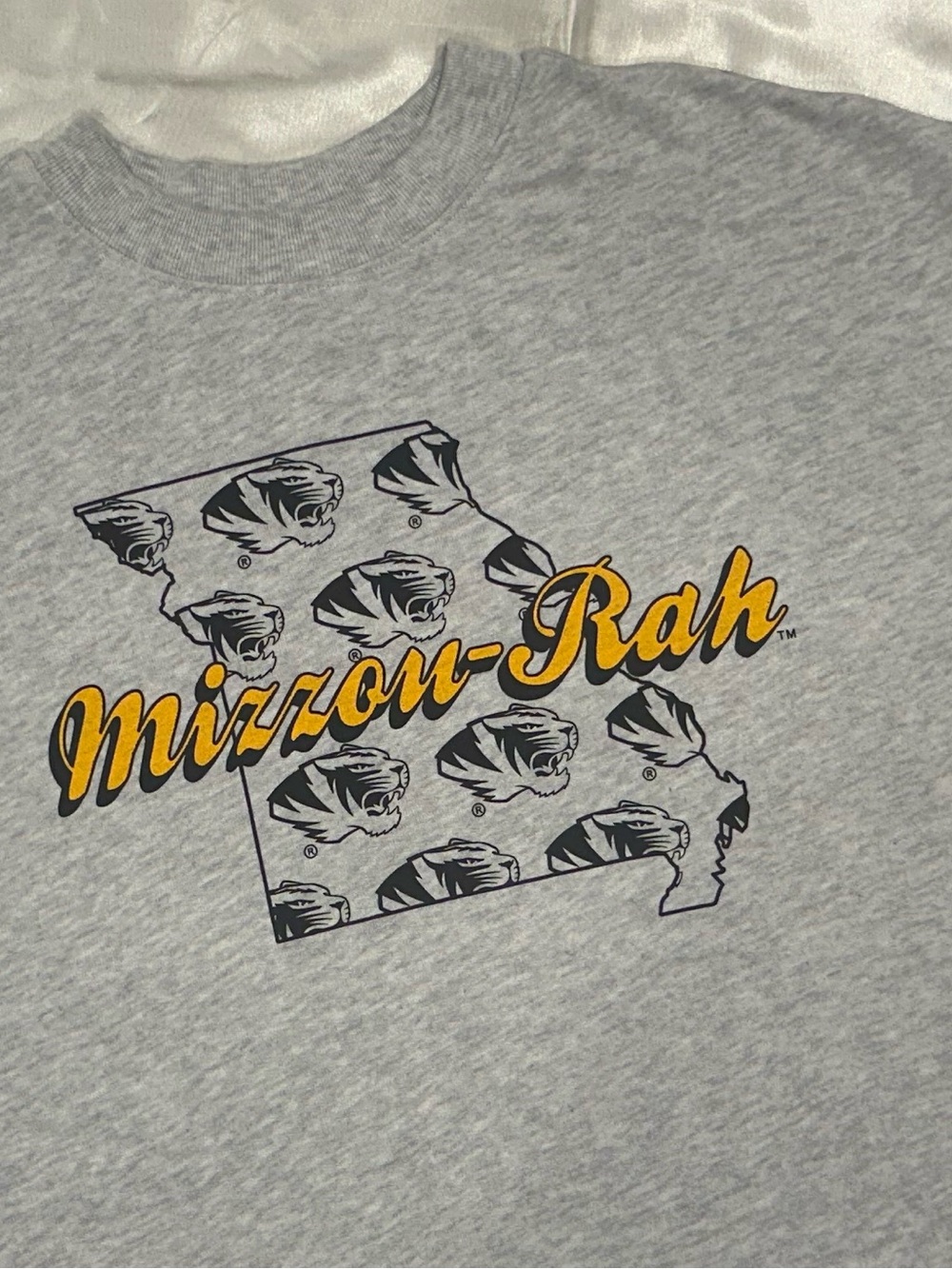 PINK Collegiate Mizzou University Cropped Sweatshirt